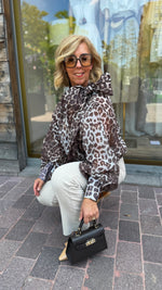 Afbeelding in Gallery-weergave laden, Hemd/ strik leopard/MAEVE
