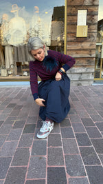 Afbeelding in Gallery-weergave laden, Trui/ bordeaux-blauw/MILLE
