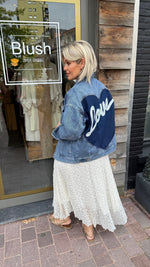 Afbeelding in Gallery-weergave laden, Jeansjas LOVE
