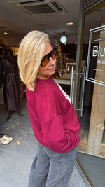 Afbeelding in Gallery-weergave laden, MANHATTAN sweater/ bordeaux
