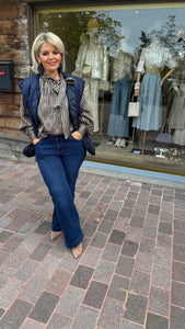 Bodywarmer/ blauw/ANNA