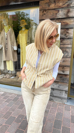 Afbeelding in Gallery-weergave laden, Gilet/ streep/ MILOU
