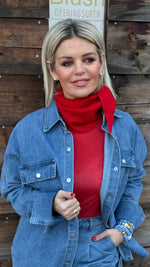 Afbeelding in Gallery-weergave laden, Sjaal rood
