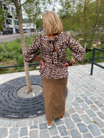 Afbeelding in Gallery-weergave laden, Leopardblouse strikjes/ MILOU
