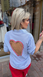 Afbeelding in Gallery-weergave laden, Hemd hart/ blauw/ GEMMA
