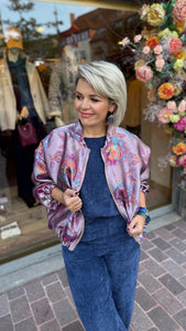 Bomber KIM/oud roze