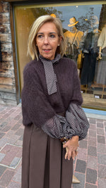 Afbeelding in Gallery-weergave laden, Hemd/ polkadot klein/ strik/ BILLIE
