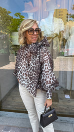 Afbeelding in Gallery-weergave laden, Hemd/ strik leopard/MAEVE
