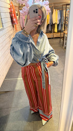 Afbeelding in Gallery-weergave laden, Jeanshemd kort/ JANA
