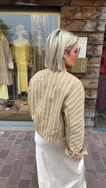 Afbeelding in Gallery-weergave laden, Vest/streep/beige/MILOU

