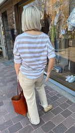 Afbeelding in Gallery-weergave laden, T-shirt brede streep/ LYNN
