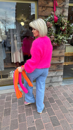 Afbeelding in Gallery-weergave laden, Mohair trui/ ballonmouw
