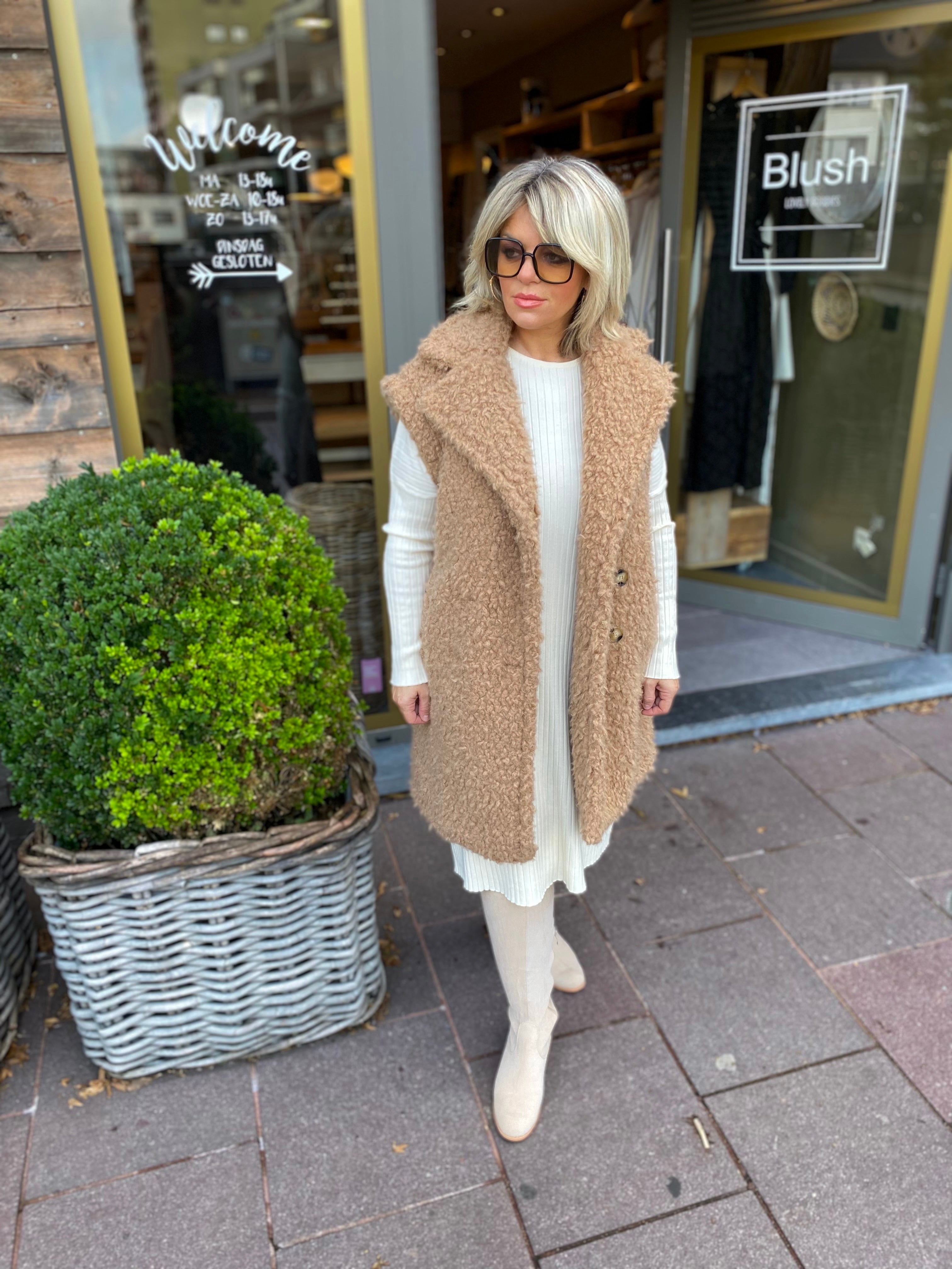 Camel gilet/ Teddy/FAYE