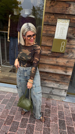 Afbeelding in Gallery-weergave laden, Top/ mesh/ camouflage
