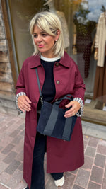 Afbeelding in Gallery-weergave laden, Trenchcoat bordeaux/LOUISE
