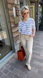 Afbeelding in Gallery-weergave laden, T-shirt brede streep/ LYNN
