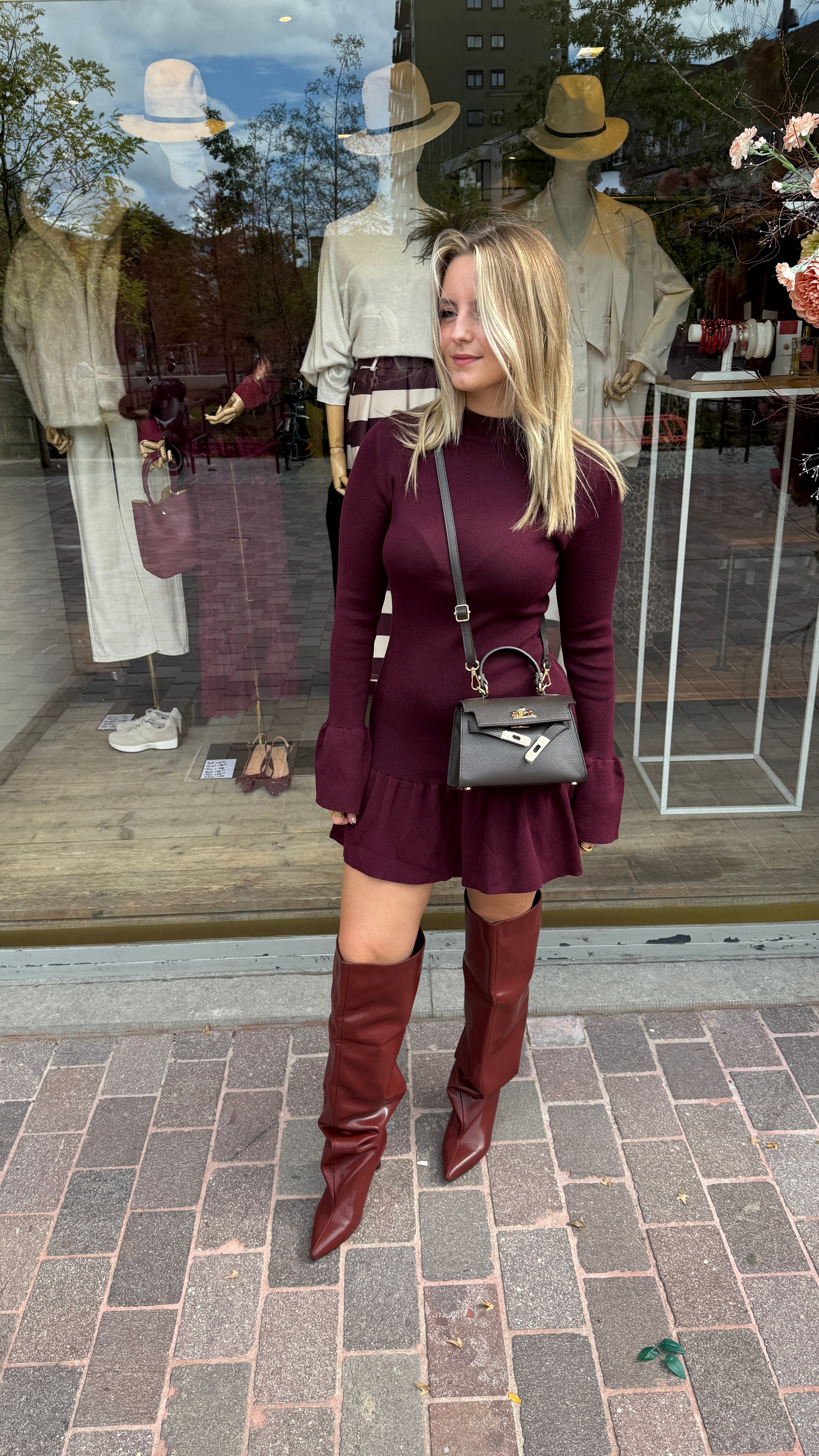 Jurk ruffle/ ESMÉE