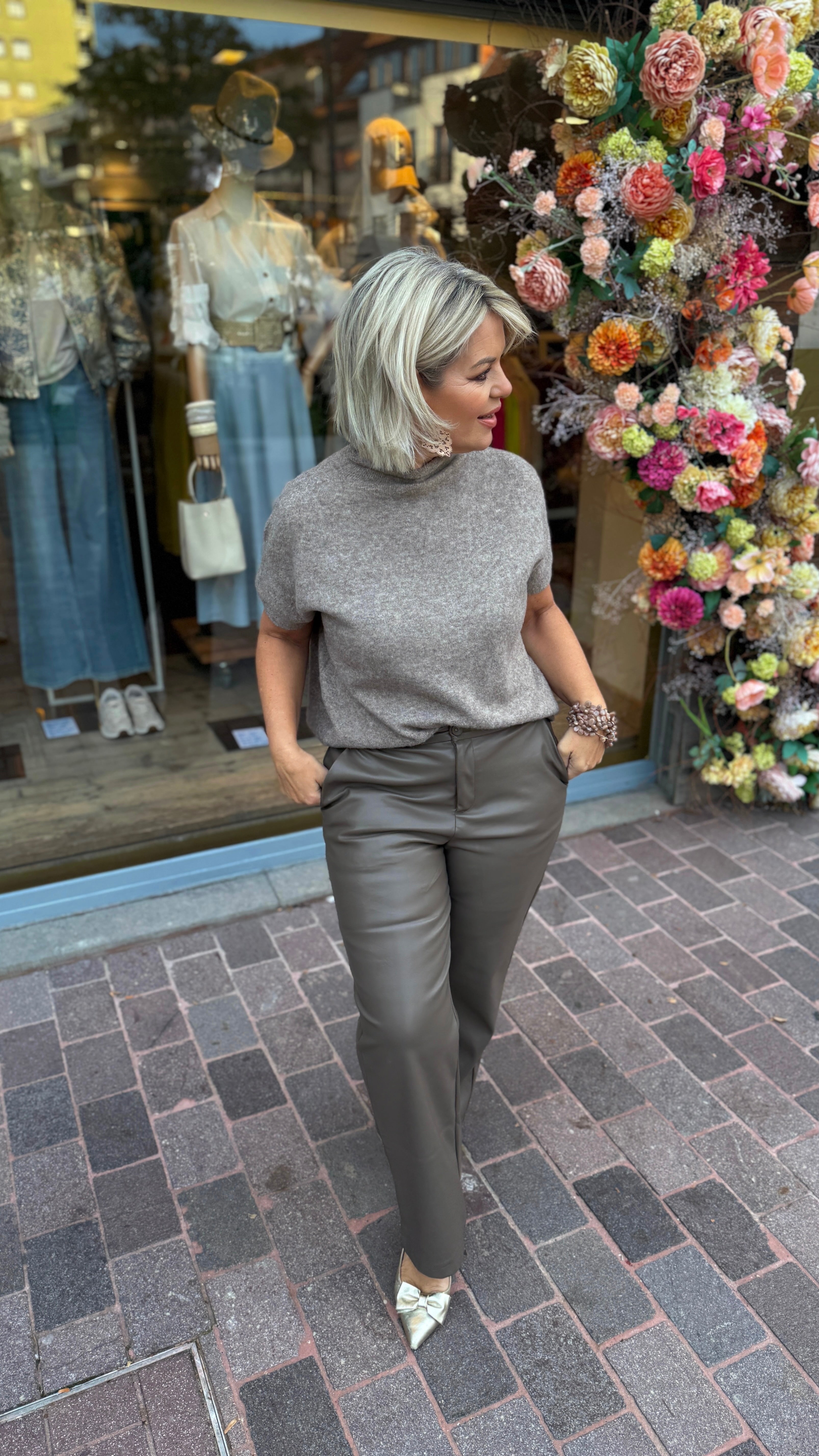 Trui/ taupe/MIMI