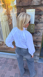 Afbeelding in Gallery-weergave laden, Blouse strik/ wit/GERMAINE
