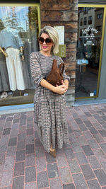 Afbeelding in Gallery-weergave laden, Jurk/ ruit/ beige/ LEA
