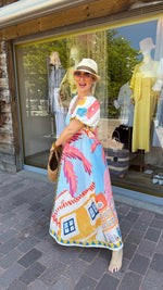 Afbeelding in Gallery-weergave laden, Maxidress/palmboom/ SANTA AURELIA
