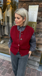 Afbeelding in Gallery-weergave laden, Vest/ knoop/ JASMINE
