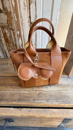Afbeelding in Gallery-weergave laden, Tas: leder+ suède/ LIA
