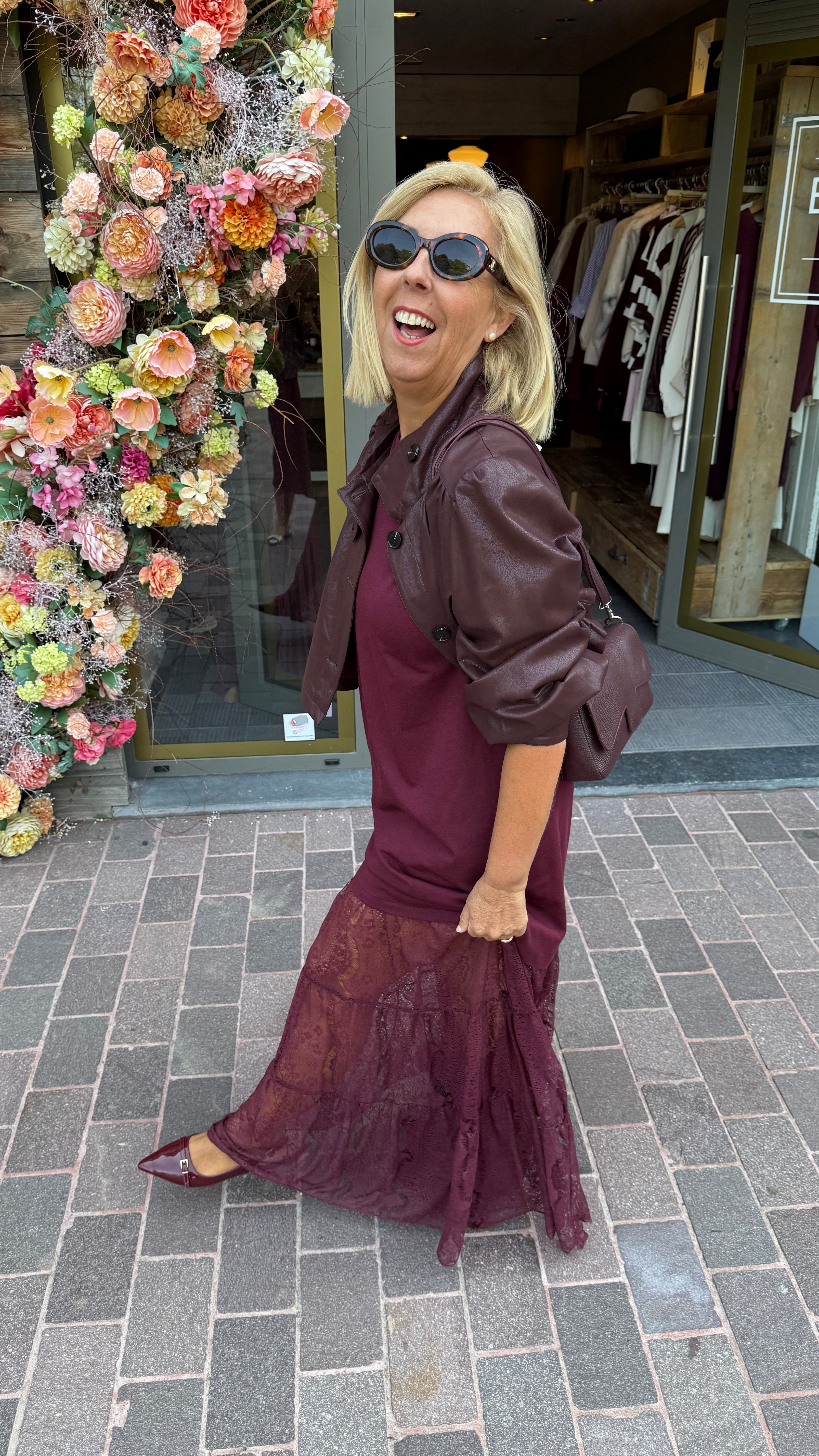 Lederlook vest/MURIËL