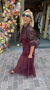 Lederlook vest/MURIËL