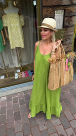 Afbeelding in Gallery-weergave laden, Beach jurk/SAN ANTONI/ groen
