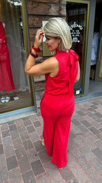 Afbeelding in Gallery-weergave laden, Jumpsuit/ rood/ CLAIRE
