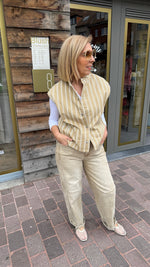 Afbeelding in Gallery-weergave laden, Gilet/ streep/ MILOU
