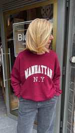 Afbeelding in Gallery-weergave laden, MANHATTAN sweater/ bordeaux
