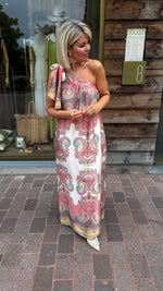 Afbeelding in Gallery-weergave laden, Satinlook jurk/ asymmetrisch/ JULIENNE
