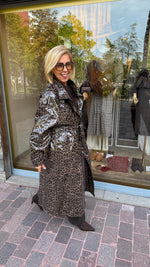 Afbeelding in Gallery-weergave laden, Trenchcoat/ leopard/ PU/ JEANIE
