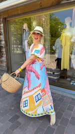 Afbeelding in Gallery-weergave laden, Maxidress/palmboom/ SANTA AURELIA
