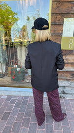 Afbeelding in Gallery-weergave laden, Joggingbroek/ Leopard/ burgundy
