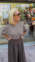 Afbeelding in Gallery-weergave laden, T-Shirt Streep/ MARINE
