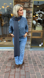 Afbeelding in Gallery-weergave laden, Cardigan/ jeansblauw/LIZETTE
