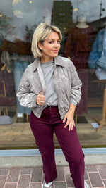 Afbeelding in Gallery-weergave laden, Bomber/ paillet/ grijs MILA
