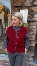 Afbeelding in Gallery-weergave laden, Vest/ knoop/ JASMINE
