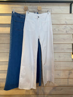 Afbeelding in Gallery-weergave laden, jeans met 2  zakken/ brede pijp/BABOUCHE
