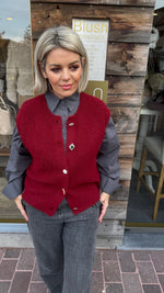 Afbeelding in Gallery-weergave laden, Vest/ knoop/ JASMINE
