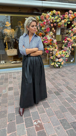 Afbeelding in Gallery-weergave laden, Rok/ zwart/leatherlook/ JACLYN
