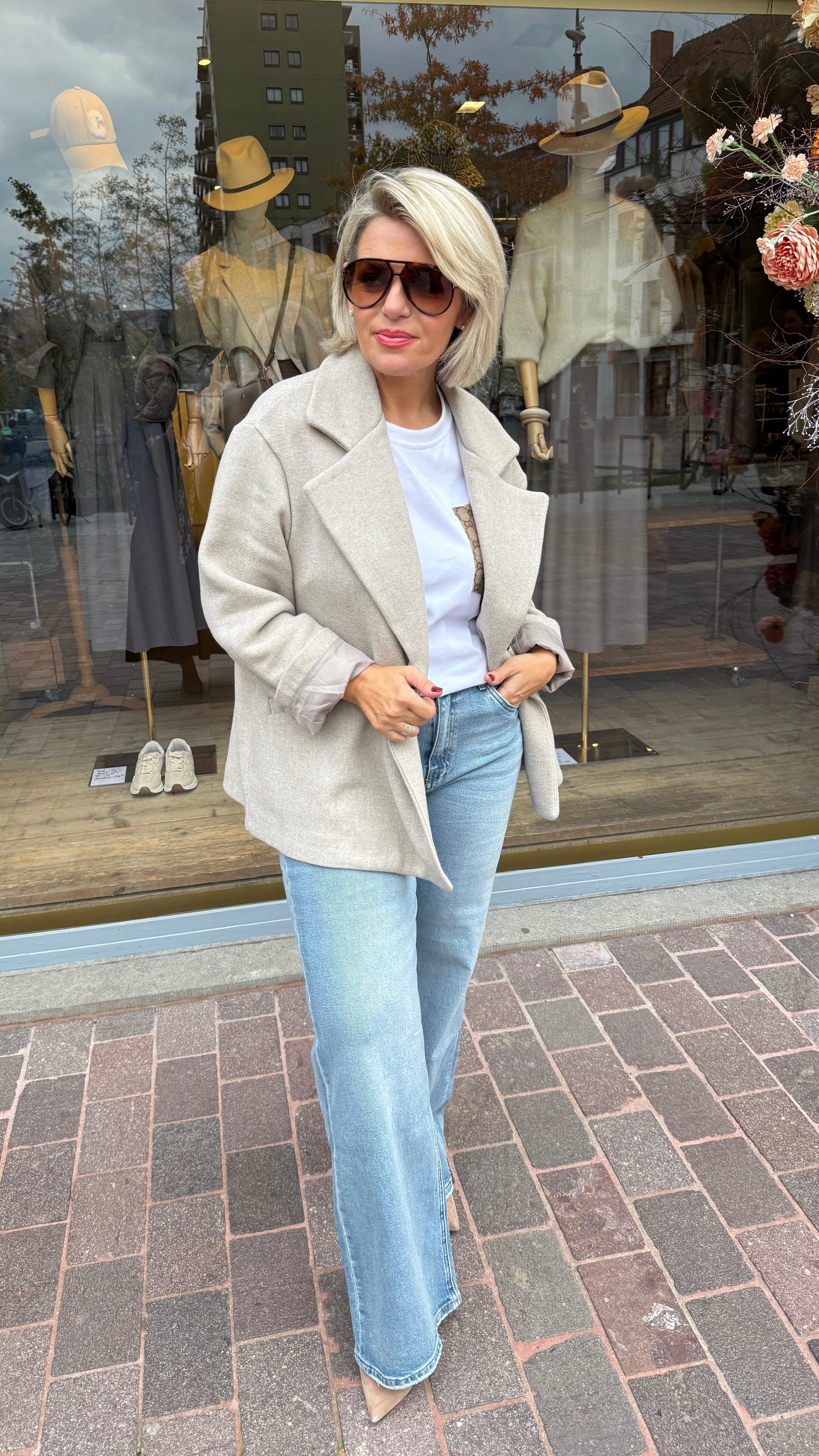 Blazer taupe/ JUSTINE