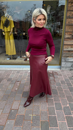 Afbeelding in Gallery-weergave laden, Rok/ lederlook/ MADDIE
