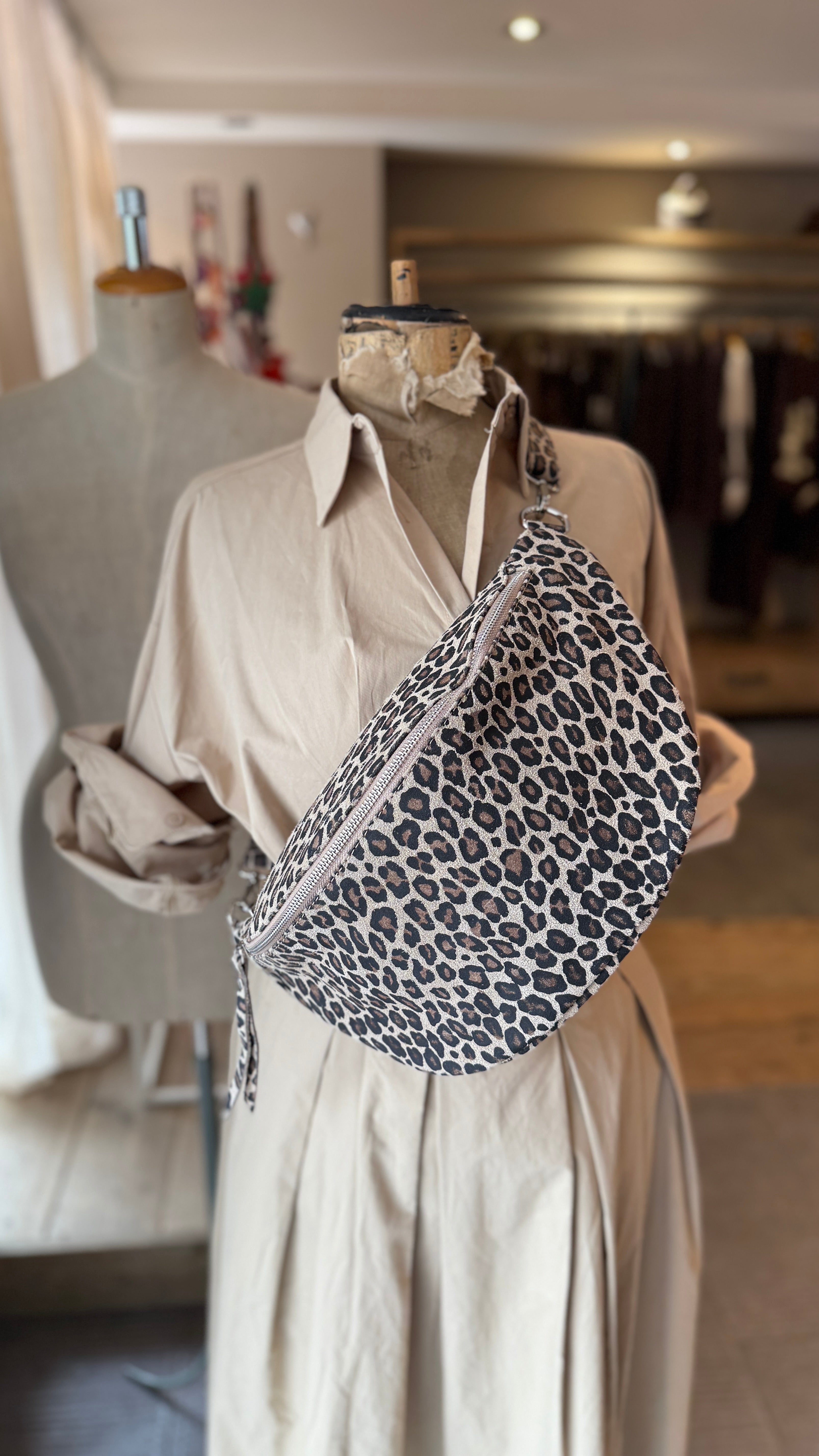 Crossbody tas leopard/ MAXI