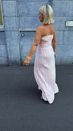 Afbeelding in Gallery-weergave laden, Strapless jurk/streep/JOELLE
