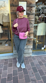 Afbeelding in Gallery-weergave laden, Trui/ roze- bordeaux /MILLE
