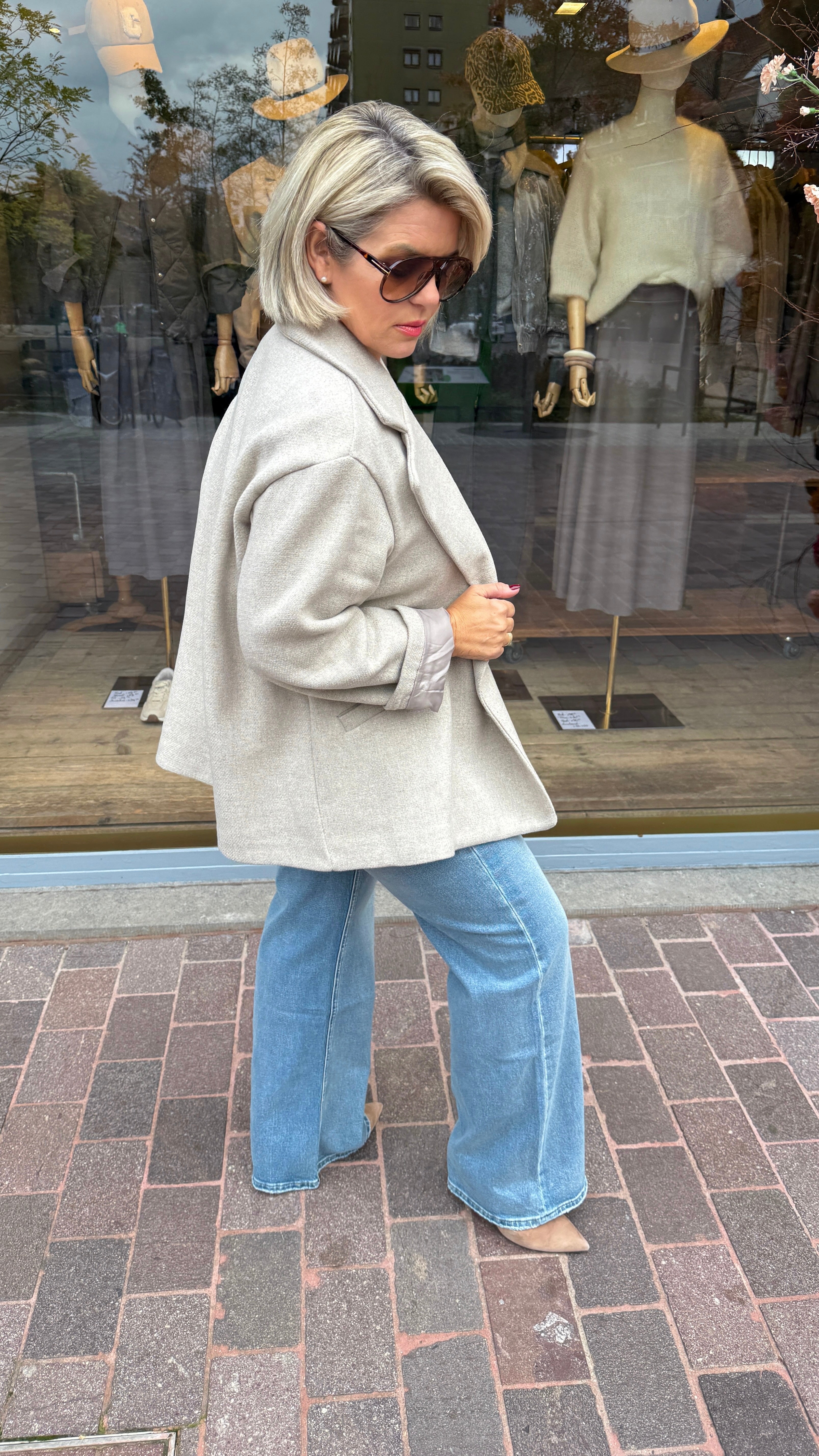 Blazer taupe/ JUSTINE